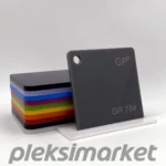 Gri Dökme Pleksi Akrilik Levha