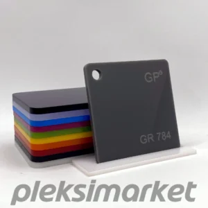 Gri Dökme Pleksi Akrilik Levha