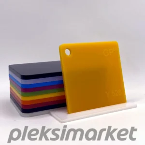 Koyu Sarı Dökme Pleksi Akrilik Levha