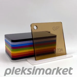 Transparan Bronz Dökme Pleksi Akrilik Levha