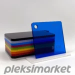 Transparan Mavi Dökme Pleksi Akrilik Levha
