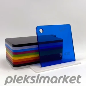 Transparan Mavi Dökme Pleksi Akrilik Levha