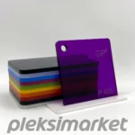 Transparan Mor Dökme Pleksi Akrilik Levha